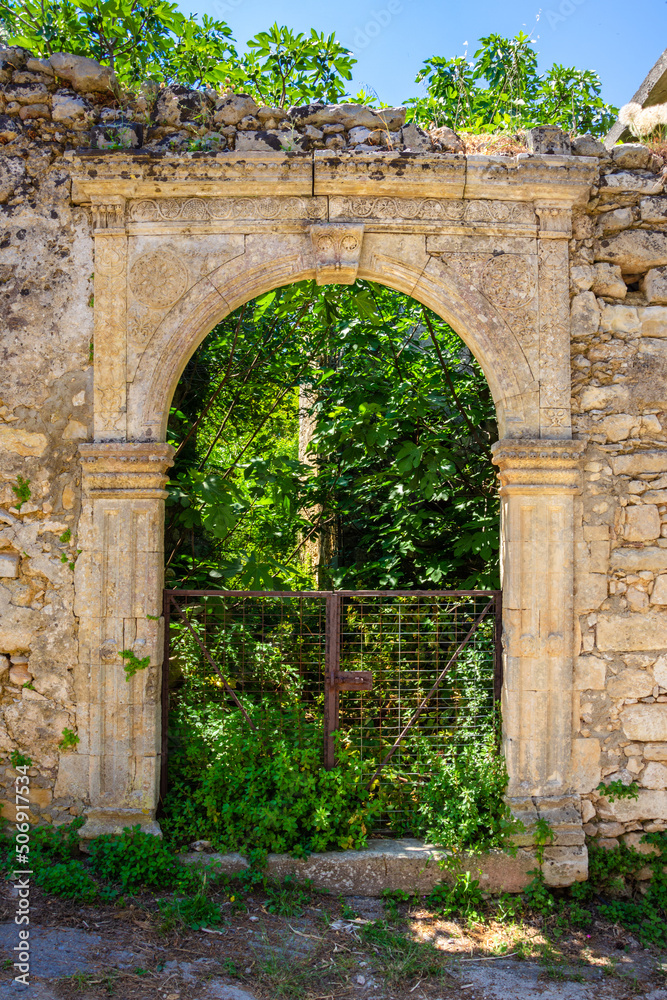 The old historical village of Roustika, Chania, Crete, Greece