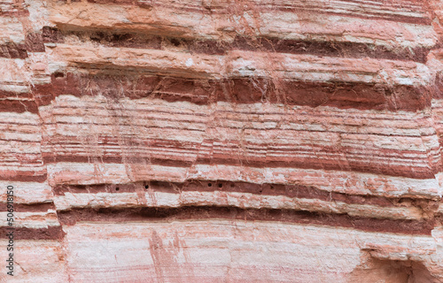 rock from colored layers background