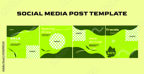 social media carousel post template