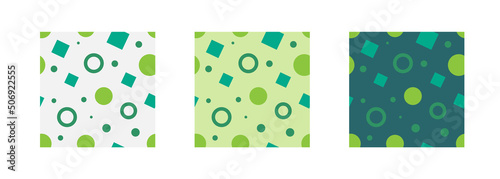 Background with seamless geometric pattern. Cartoon cheerful background.