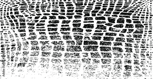 Snakeskin pattern imitation. Lines and spots structural texture. Cool and artsy faux leather background. Abstract vector illustration. Black isolated on white. EPS10