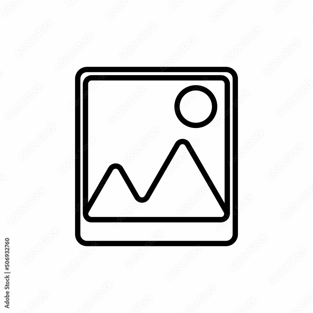 Stroke image icon for your design Stroke image icon for your design