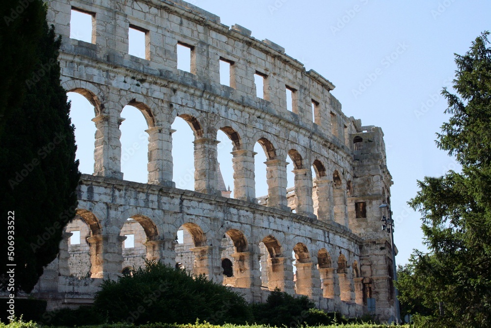 the famous Roman Arena Pula, Croatia