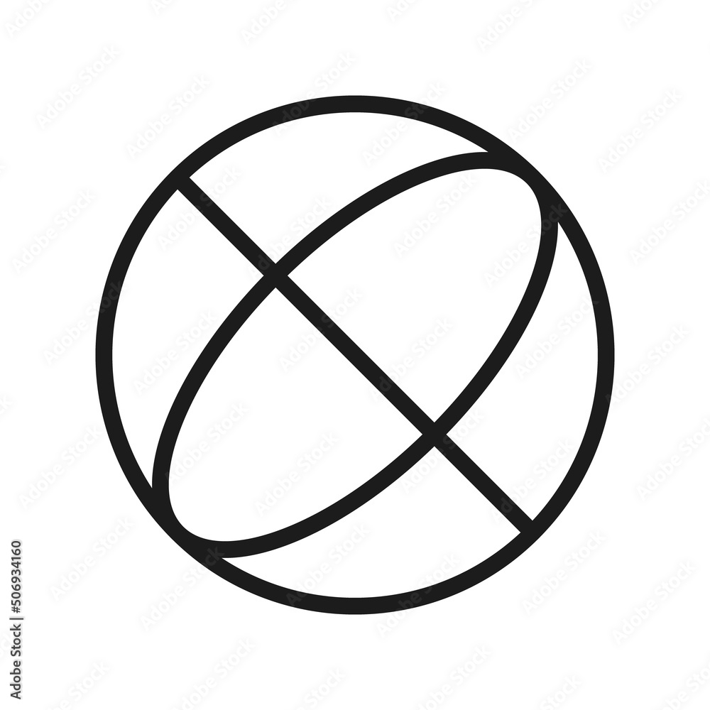 Simple globe icon, isolated on white background. Simple globe icon, isolated on white background.
