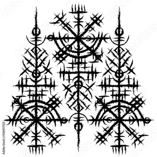 Scandinavian viking black symbol