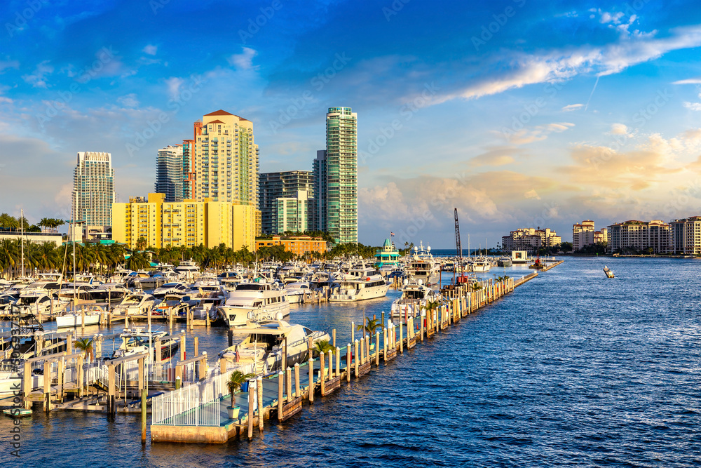 Residential buildings in Miami Beach