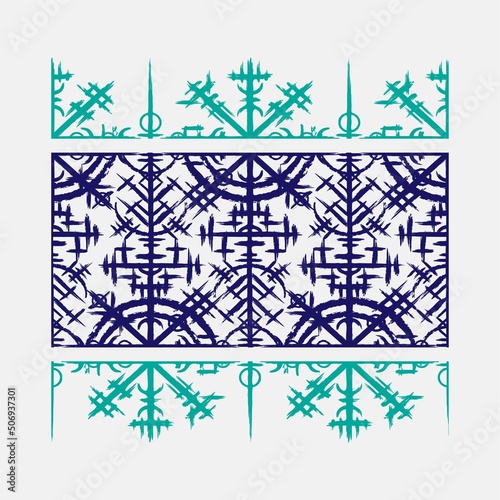 Scandinavian viking symbol patterns