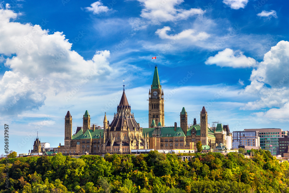 Naklejka premium Canadian Parliament in Ottawa