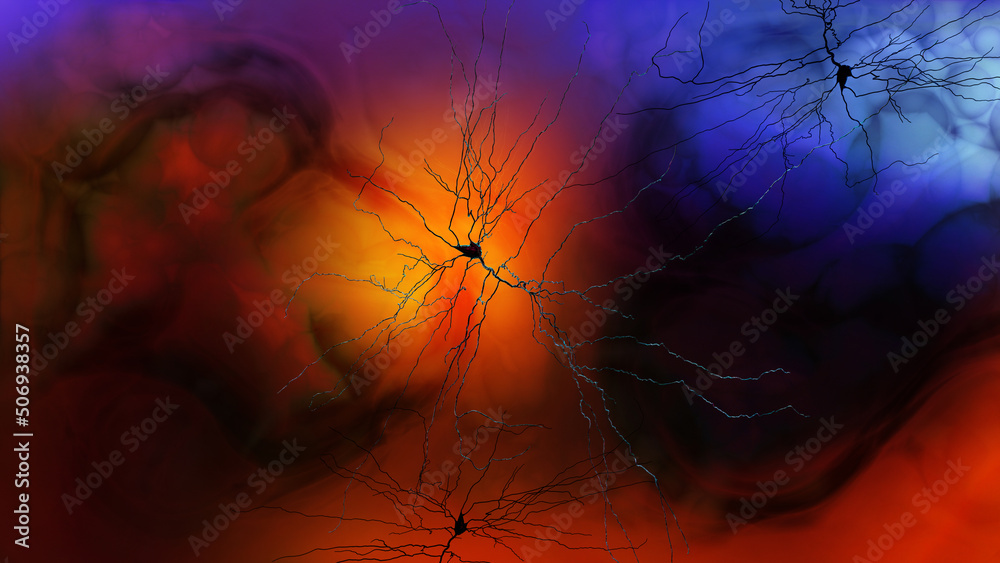 Synapse connections. Structure that permits a neuron (or nerve cell) to ...