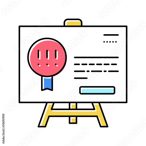 rule company color icon vector illustration