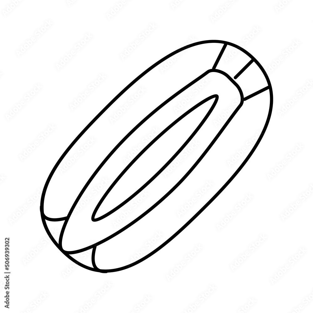 carrot seed line icon vector illustration
