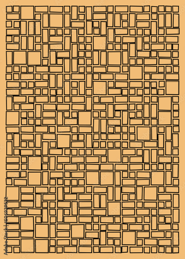 Offset Quads generative art background art illustration Offset Quads generative art background art illustration