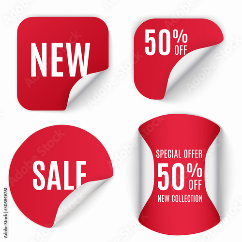 Sale banners, tag, sticker, badge, discount price