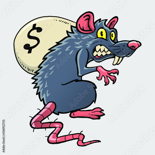 Big ugly mouse stole money sacks
