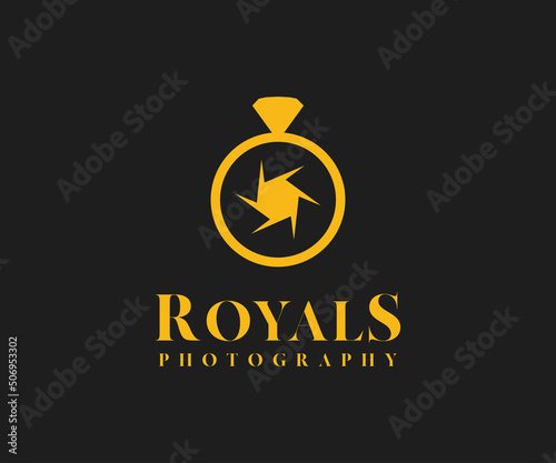 Wedding Photography Logo Template. Modern Photography Logo.