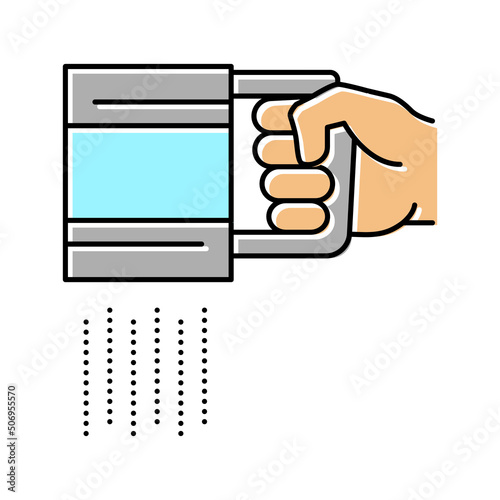 flour sift color icon vector illustration