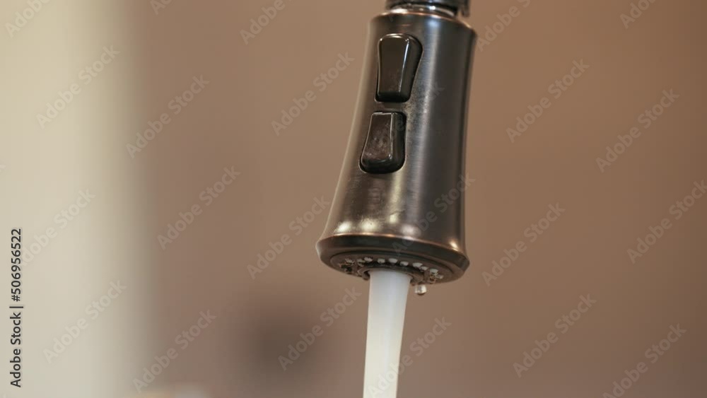 White Man Washing Hands at a Sink - Turning on Faucet White Man Washing Hands at a Sink - Turning on Faucet