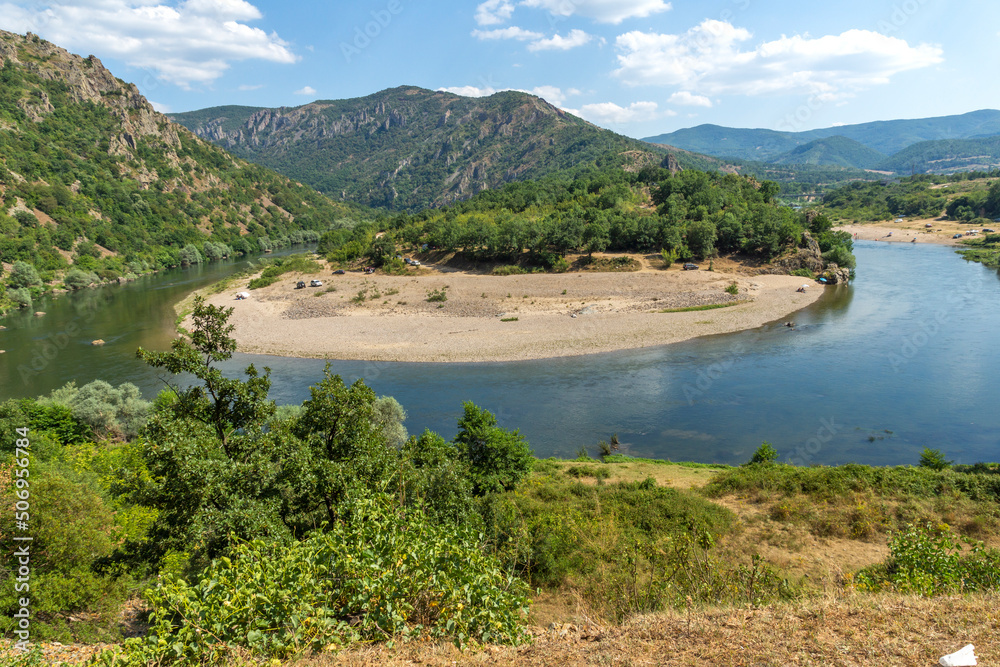 Arda River meander near town of Madzharovo, Bulgaria Arda River meander near town of Madzharovo, Bulgaria