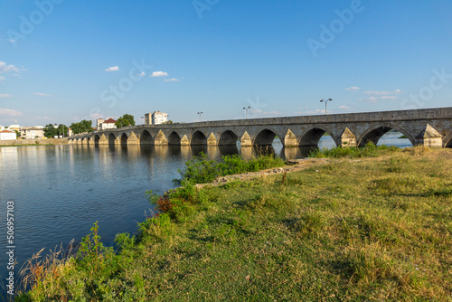 Old Bridge over Maritsa river in town of Svilengrad, Bulgaria