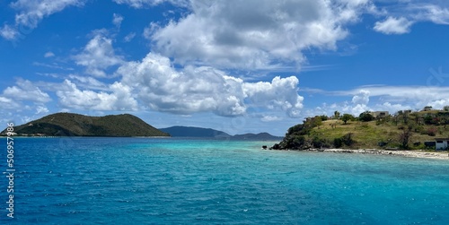 The beautiful waters at Marina Cay Island and Tortola, British Virgin Island