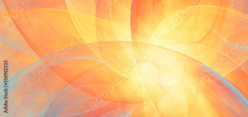 Summer solstice. Abstract sunny background. Fractal artwork for creative graphic design photo