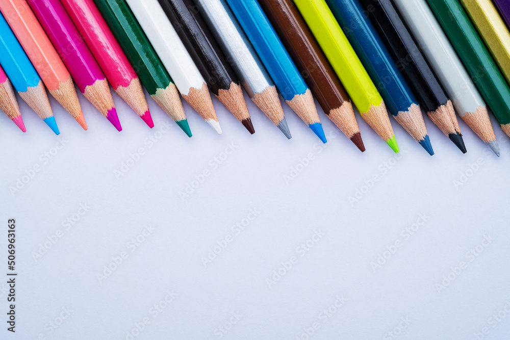 closeup color pencil, back to school concept
closeup color pencil, back to school concept
