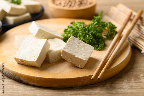 Sliced tofu, Vegan food ingredients in Asian cuisine, Plant based