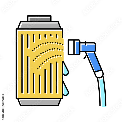 filter cleaning color icon vector illustration