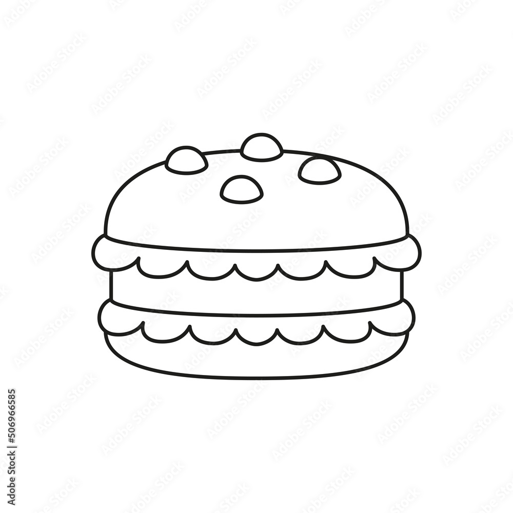 Isolated macaron cookie Dessert icon Vector illustration Isolated macaron cookie Dessert icon Vector illustration