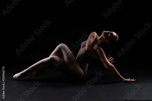 grace and charm of a ballerina's dance in a photo Studio photo