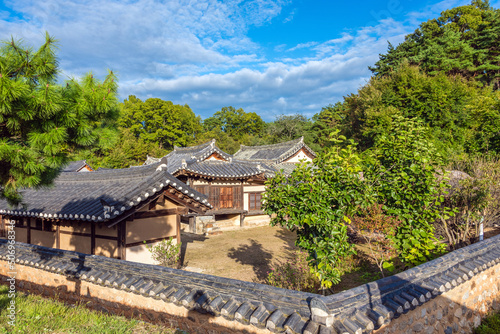 영주 무섬마을의 전통 한옥