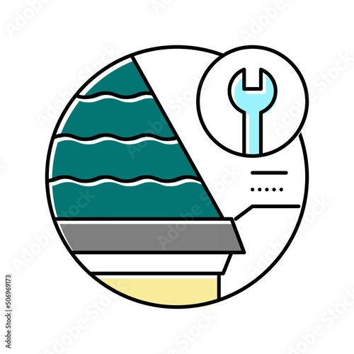 starter strips color icon vector illustration