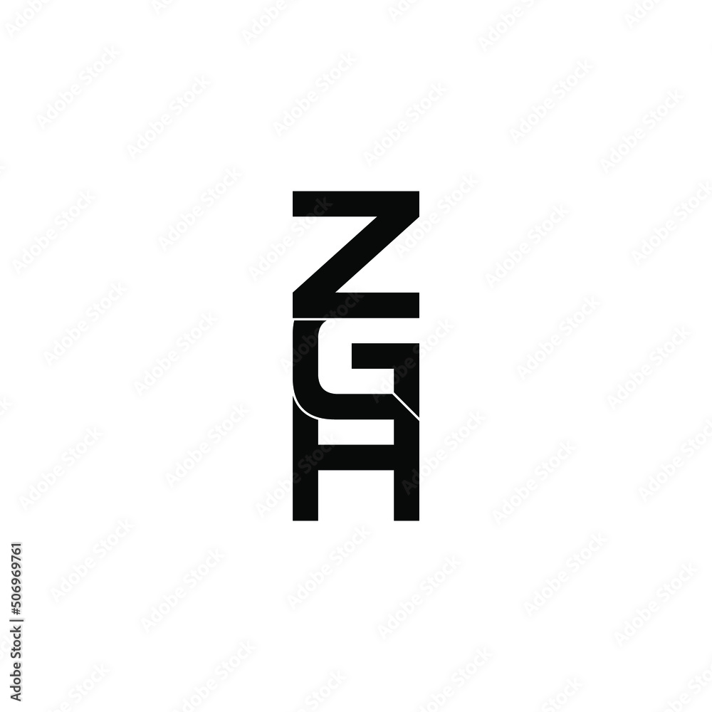 zgh letter original monogram logo design zgh letter original monogram logo design