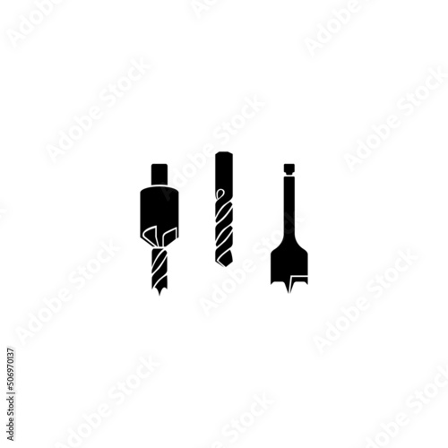 Drill tool icon vector illustration,construction icon