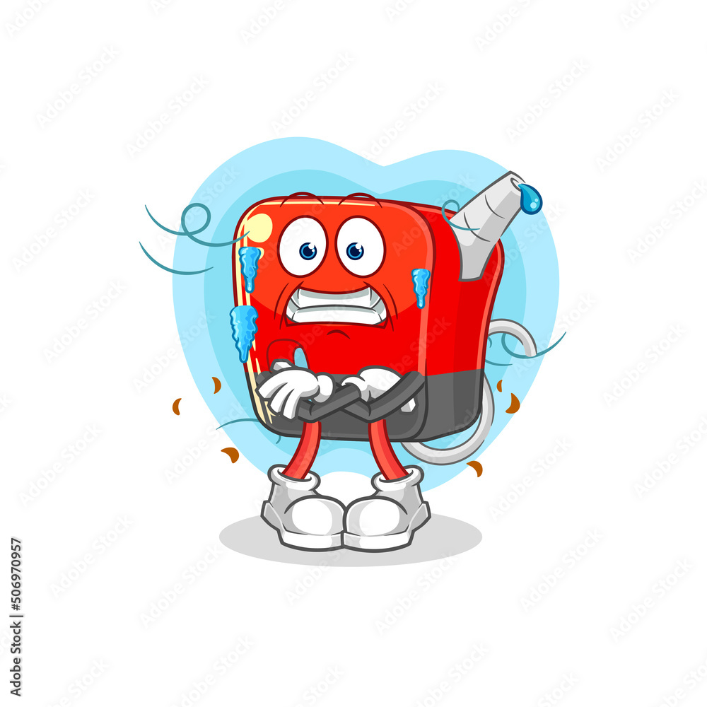 gasoline pump cold illustration. character vector gasoline pump cold illustration. character vector