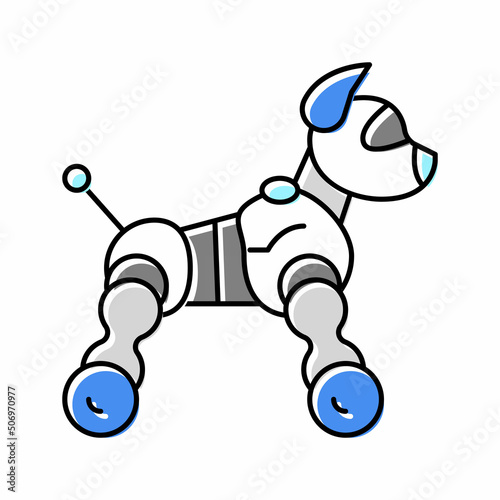 toy robot color icon vector illustration