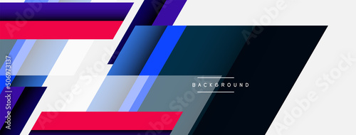 Vector background. Abstract overlapping color lines design with shadow effects. Illustration for wallpaper banner background or landing page