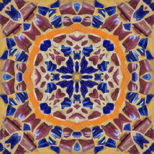 Seamless kaleidoscope or endless pattern for background