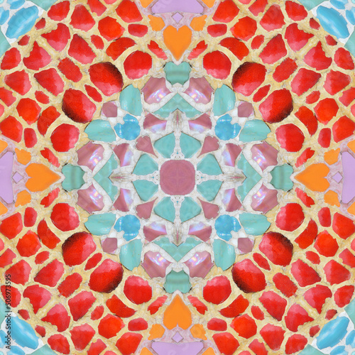 Seamless kaleidoscope or endless pattern for background