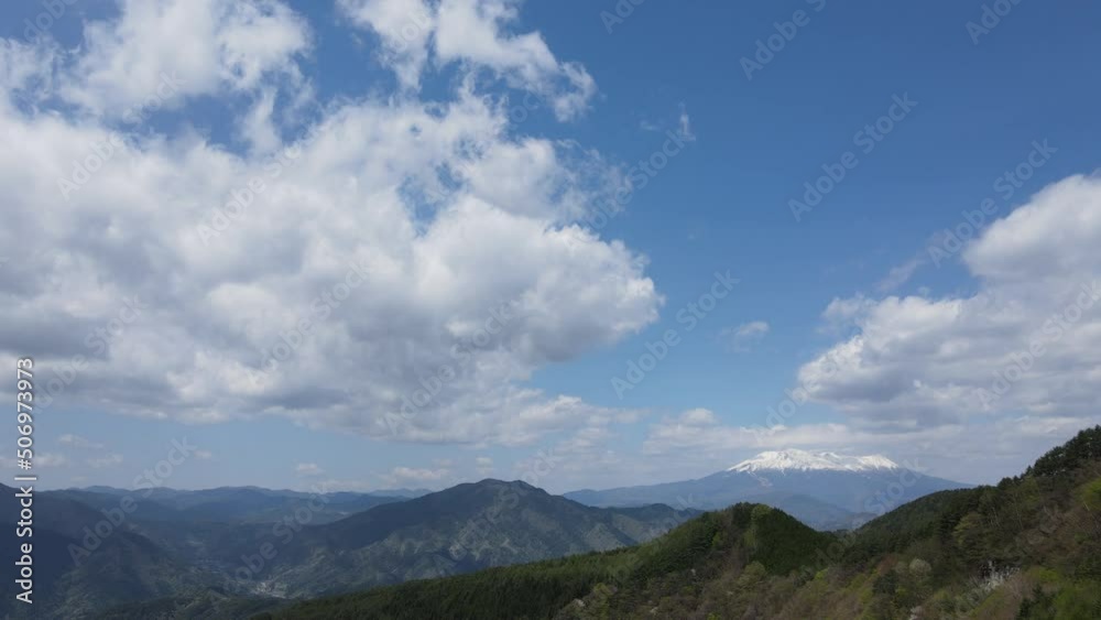 木曽路 御嶽山 ドローン空撮 長野県木曽郡上松町 日本 木曽路 御嶽山 ドローン空撮 長野県木曽郡上松町 日本