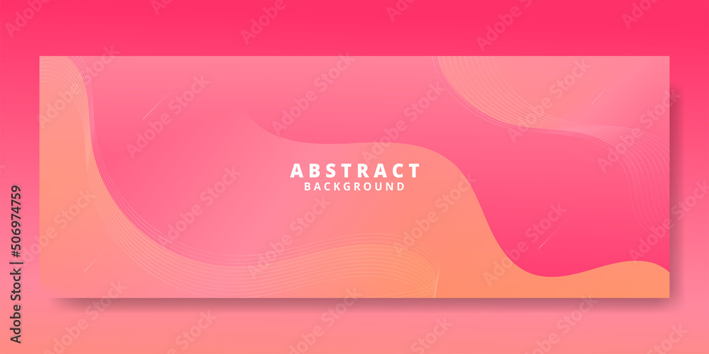 Abstract Colorful liquid Banner Template. Modern background design. gradient color. Pink Dynamic Waves. Fluid shapes composition. Fit for website, banners, wallpapers, brochure, posters