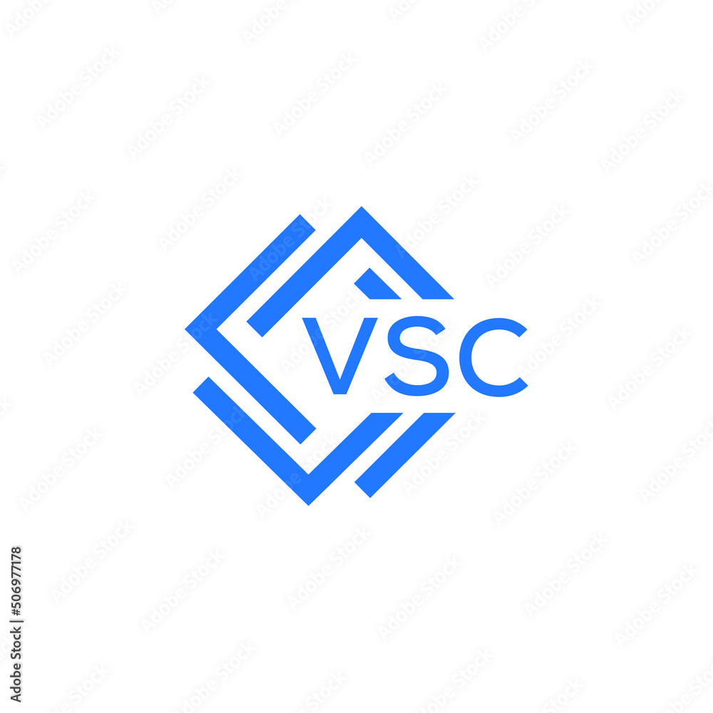 VSC technology letter logo design on white  background. VSC creative initials technology letter logo concept. VSC technology letter design.
