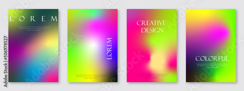 Fluid gradient vector background. Colorful cover and minimalist style poster, photo frame geometric shapes and liquid color. Soft modern wallpaper design for cover, frame, social media, presentation.