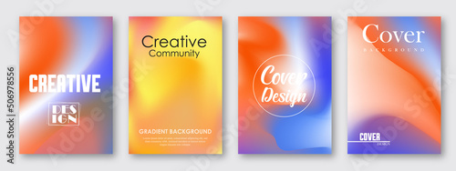 Fluid gradient vector background. Colorful cover and minimalist style poster, photo frame geometric shapes and liquid color. Soft modern wallpaper design for cover, frame, social media, presentation.