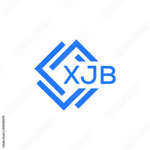 VJB technology letter logo design on white background. VJB creative initials technology letter logo concept. VJB technology letter design. 