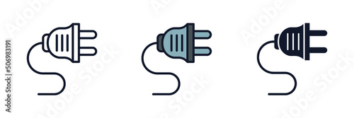plug icon symbol template for graphic and web design collection logo vector illustration