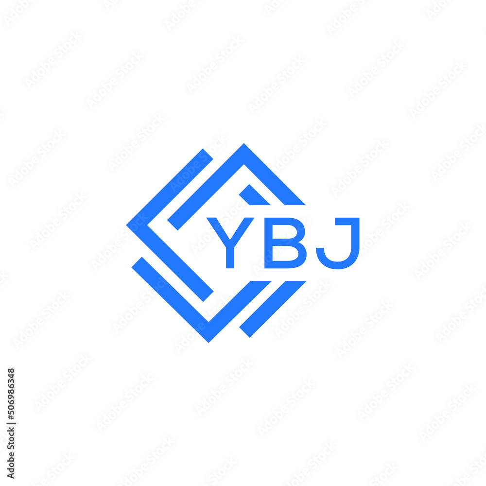 YBJ technology letter logo design on white  background. YBJ creative initials technology letter logo concept. YBJ technology letter design.
