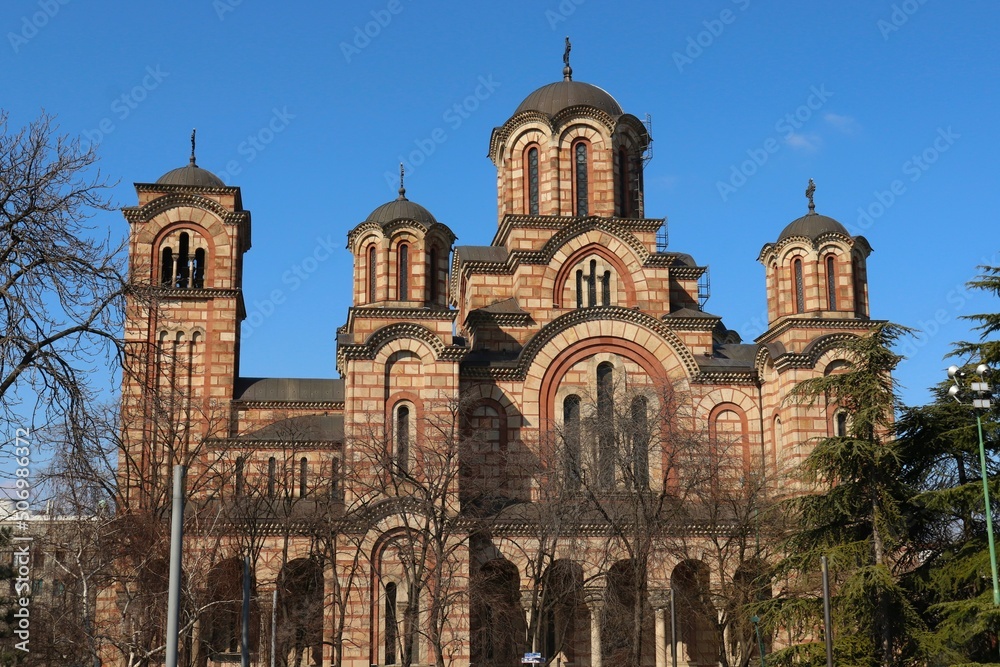 St. Mark's Church and bright blue sky