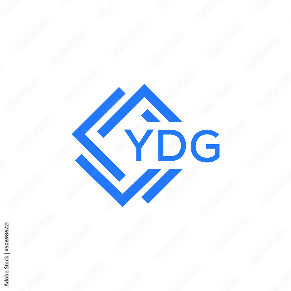 YDG technology letter logo design on white  background. YDG creative initials technology letter logo concept. YDG technology letter design.