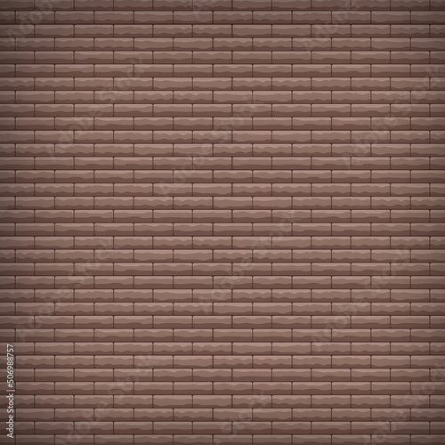 Concept color brick wall text place, brickwork message background area, stonewall flat vector illustration, minimal design template and layout